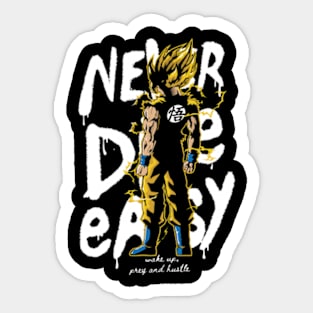 Never Die Easy (Goku ver.) Sticker